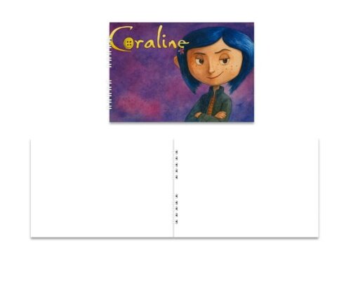 Caderno de Desenho 15x21cm Capa Mole Coraline