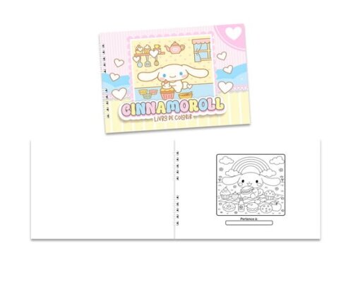 Caderno para Colorir 15x21cm Capa Mole Cinnamoroll