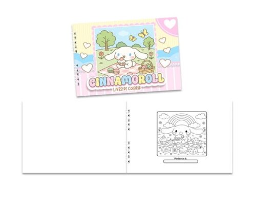 Caderno para Colorir 15x21cm Capa Mole Cinnamoroll