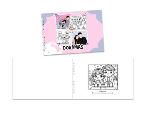 Caderno para Colorir 15x21cm Capa Mole Dorama