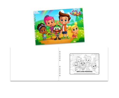 Caderno para Colorir 15x21cm Capa Mole José Comilão