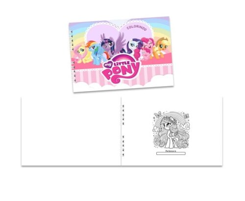 Caderno para Colorir 15x21cm Capa Mole My Little Poney