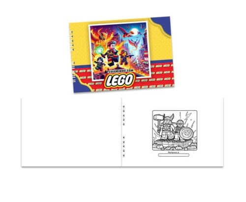 Caderno para Colorir 15x21cm Capa Mole Lego