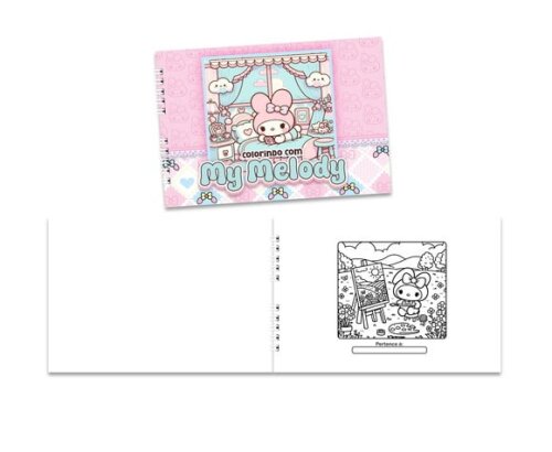 Caderno para Colorir 15x21cm Capa Mole My Melody