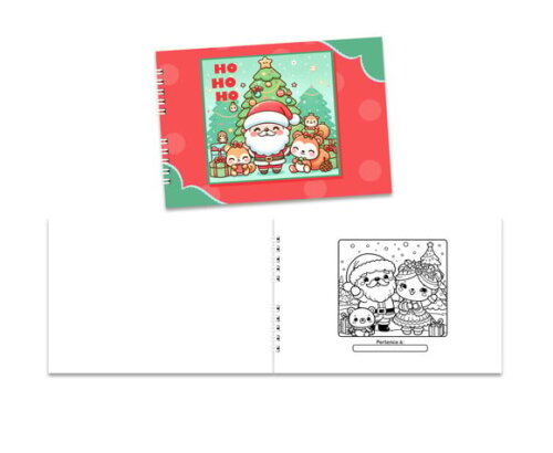 Caderno para Colorir 15x21cm Capa Mole Natal