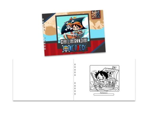 Caderno para Colorir 15x21cm Capa Mole One Piece
