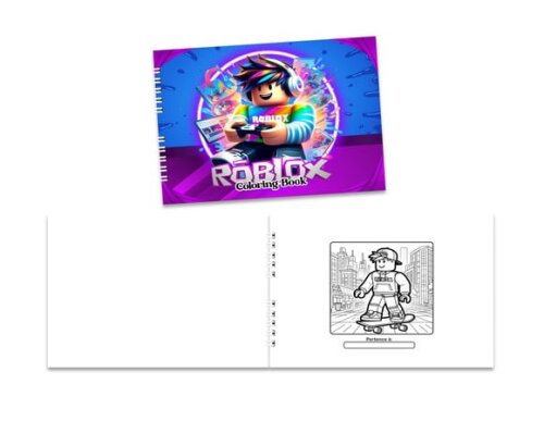 Caderno para Colorir 15x21cm Capa Mole Roblox Menino