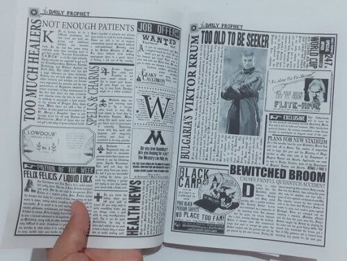 Jornal o Profeta Diário Pequeno 15x21 cm Harry Potter