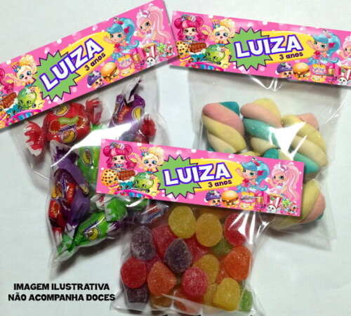 Lapela com Saquinho Shopkins Não Acompanha Doces