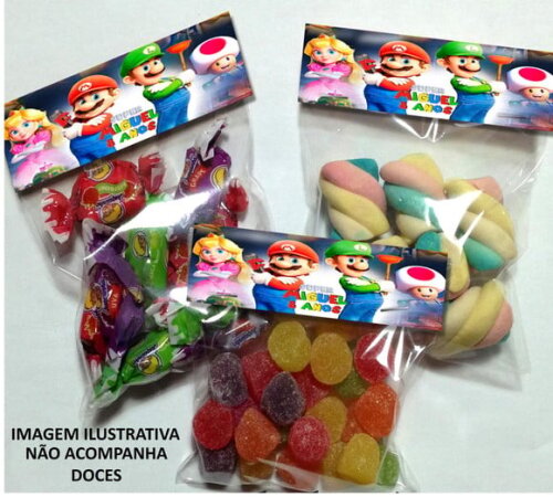 Lapela com Saquinho Super Mario Bros Não Acompanha Doces