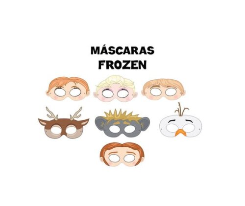 Máscara de Papel Frozen