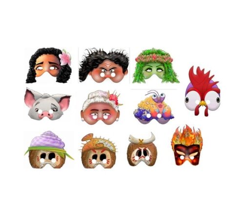 Máscara de Papel Moana