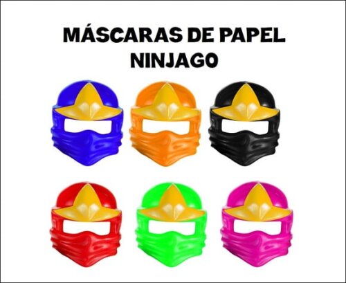 Máscara de Papel Ninjago