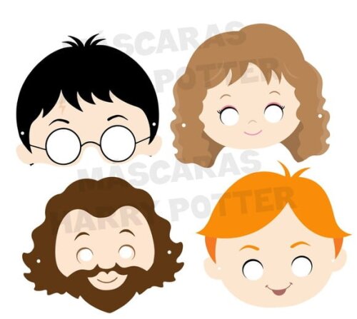 Máscara de Papel Harry Potter