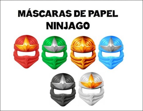Máscara de Papel Ninjago
