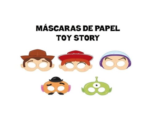 Máscaras de Papel Toy Story