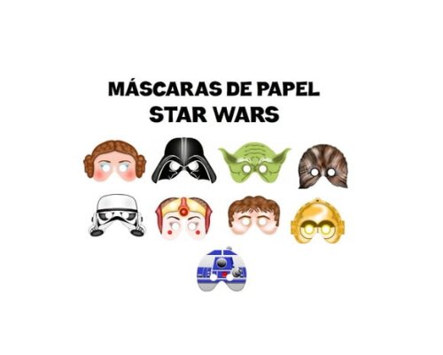 Máscaras de Papel Star Wars