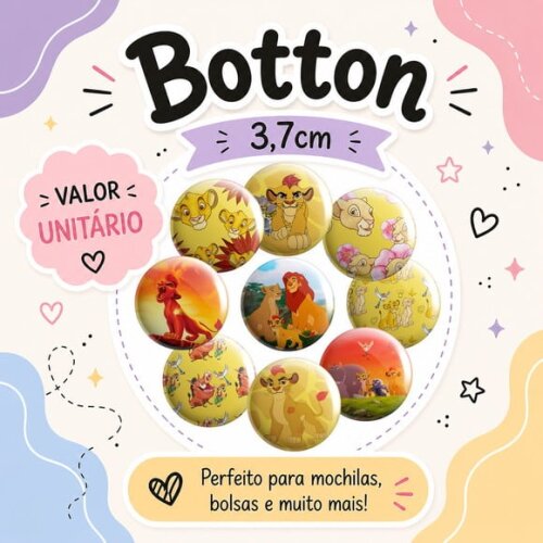Mini Botton 3,7cm a Guarda do Leão