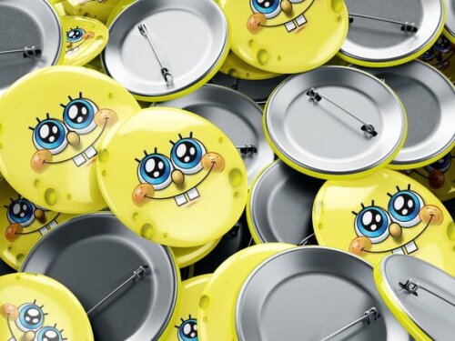 Mini Botton 3,7cm Bob Esponja