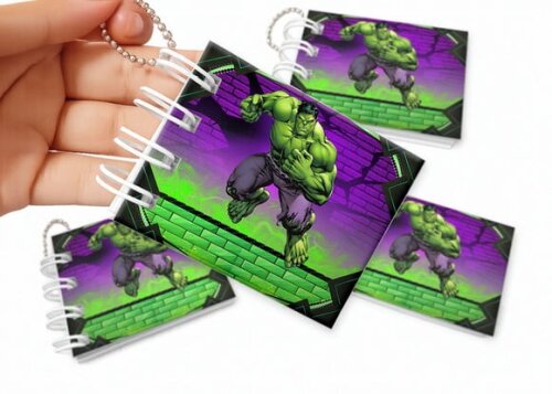 Mini Livro de Colorir 6x8cm Hulk