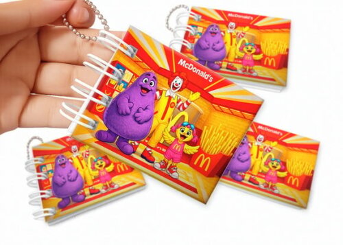 Mini Livro de Colorir 6x8cm Mc Donalds
