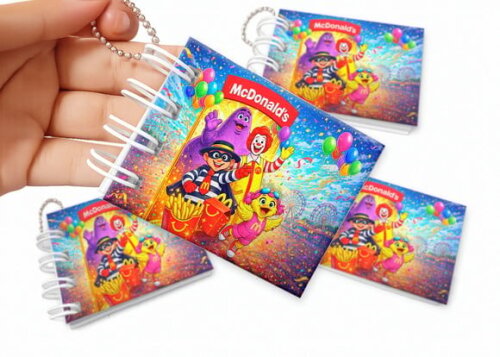 Mini Livro de Colorir 6x8cm Mc Donalds