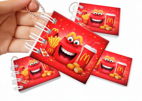 Mini Livro de Colorir 6x8cm Mc Donalds