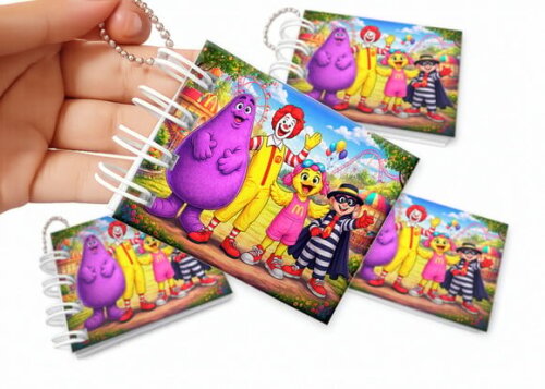 Mini Livro de Colorir 6x8cm Mc Donalds