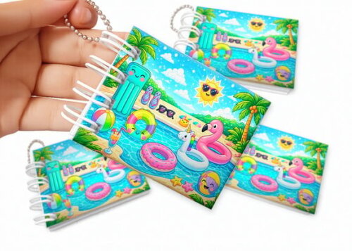 Mini Livro de Colorir 6x8cm Pool Party