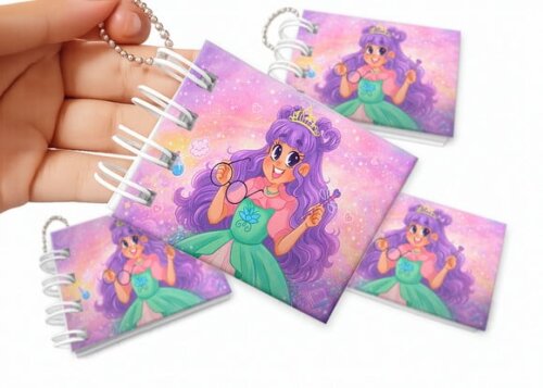 Mini Livro de Colorir 6x8cm Princesa Desastrada
