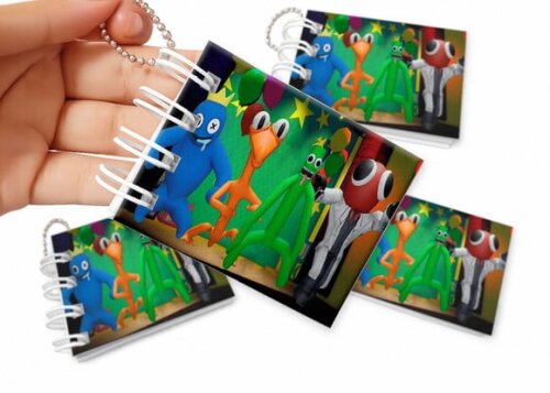 Mini Livro de Colorir 6x8cm Rainbow Friends