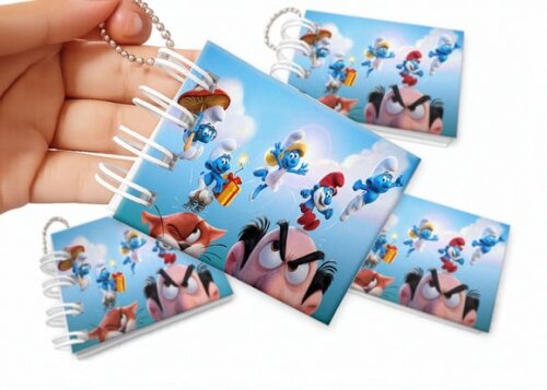Mini Livro de Colorir 6x8cm Smurfs