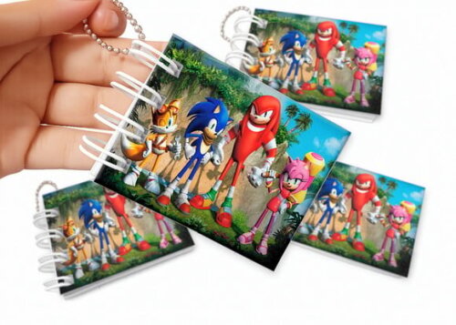 Mini Livro de Colorir 6x8cm Sonic