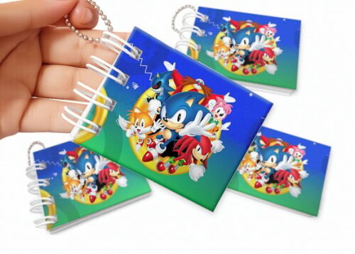 Mini Livro de Colorir 6x8cm Sonic