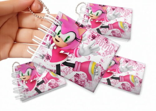 Mini Livro de Colorir 6x8cm Sonic