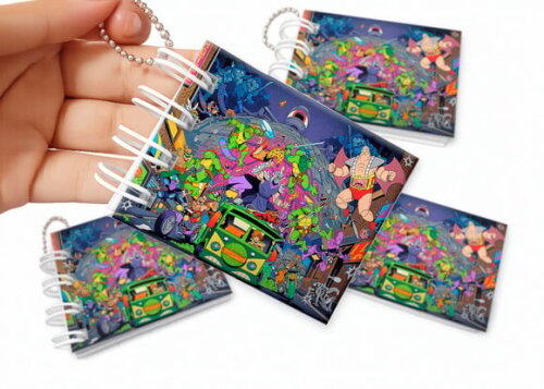 Mini Livro de Colorir 6x8cm Tartarugas Ninja