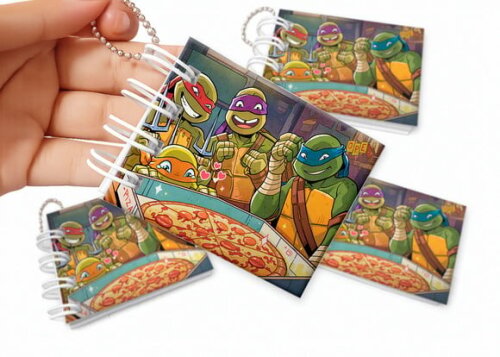 Mini Livro de Colorir 6x8cm Tartarugas Ninja