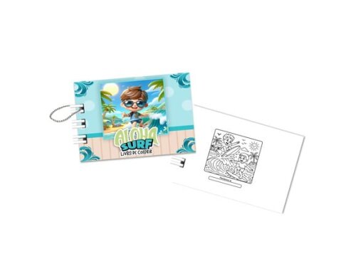 Mini Livro de Colorir 6x8cm Surf