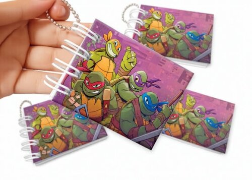 Mini Livro de Colorir 6x8cm Tartarugas Ninja