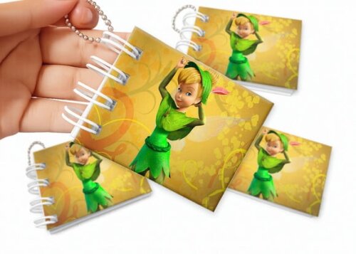 Mini Livro de Colorir 6x8cm Tinker Bell