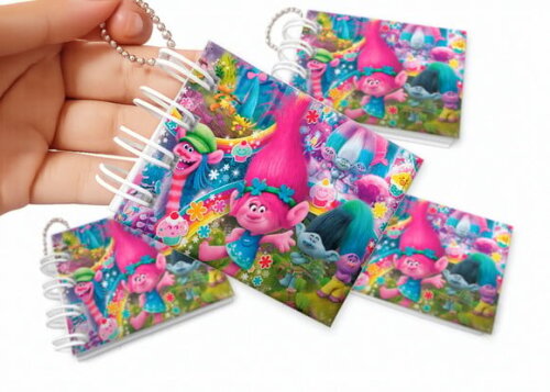 Mini Livro de Colorir 6x8cm Trolls
