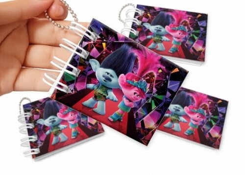 Mini Livro de Colorir 6x8cm Trolls