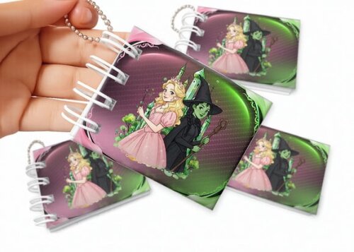 Mini Livro de Colorir 6x8cm Wicked Bruxas de Oz