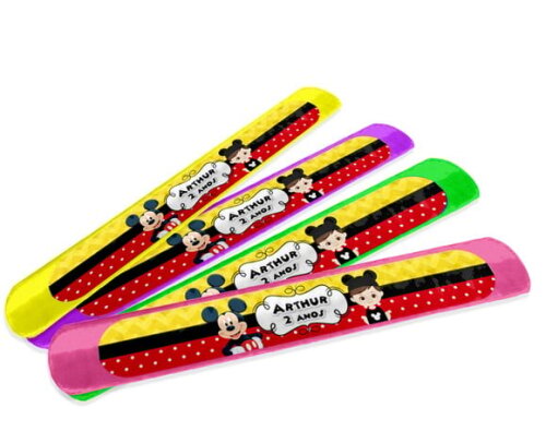 Pulseira Bate Enrola Mickey