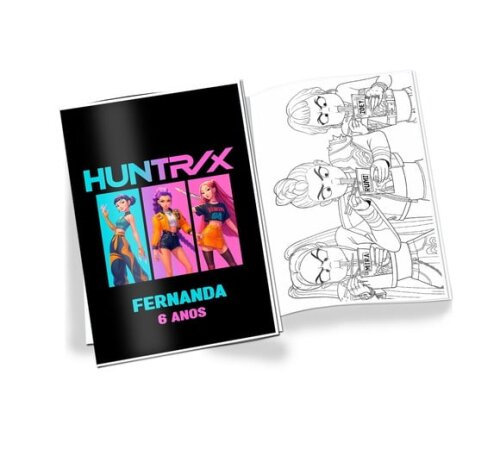 Revista de Colorir Guerreiras do K-pop