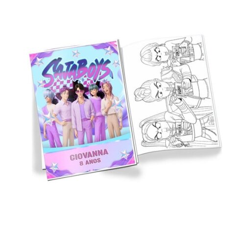 Revista de Colorir Guerreiras do K-pop