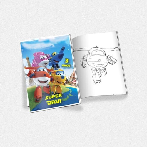 Revista de Colorir Super Wings