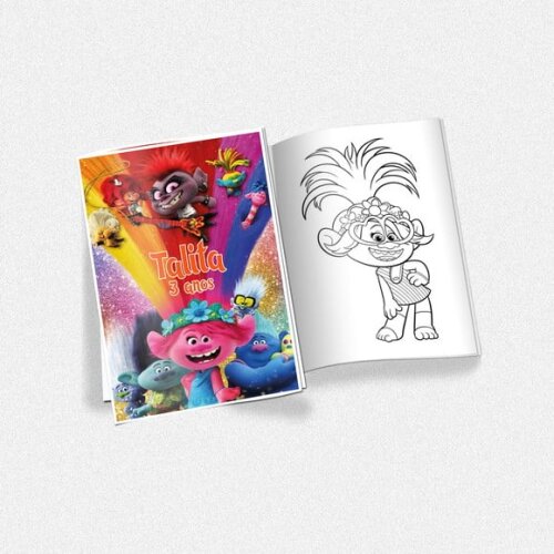 Revista de Colorir Trolls World Tour