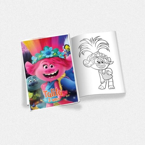 Revista de Colorir Trolls World Tour