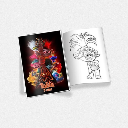 Revista de Colorir Trolls World Tour